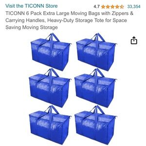 NEW TICONN moving bags